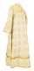 Subdeacon vestments - Vologda Posad metallic brocade B (white-gold) back, Standard design