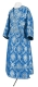 Subdeacon vestments - Royal Crown metallic brocade BG1 (blue-silver), Standard design