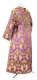Subdeacon vestments - Chalice metallic brocade BG1 (violet-gold) (back), Premium design