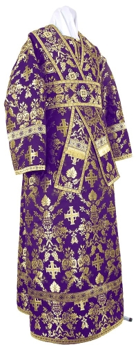 Subdeacon vestments - metallic brocade BG1 (violet-gold)