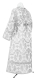 Subdeacon vestments - Chalice metallic brocade BG1 (white-silver) back, Premium design