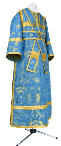 Subdeacon vestments - metallic brocade BG2 (blue-gold)