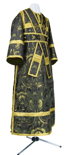 Subdeacon vestments - metallic brocade BG2 (black-gold)