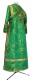 Subdeacon vestments - Samariya metallic brocade BG2 (green-gold) (back), Economy design