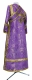 Subdeacon vestments - Samariya metallic brocade BG2 (violet-gold) (back), Economy design