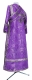 Subdeacon vestments - Samariya metallic brocade BG2 (violet-silver) (back), Economy design