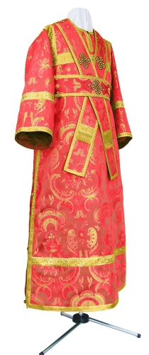 Subdeacon vestments - metallic brocade BG2 (red-gold)
