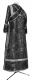 Subdeacon vestments - Samariya metallic brocade BG2 (black-silver) (back), Economy design