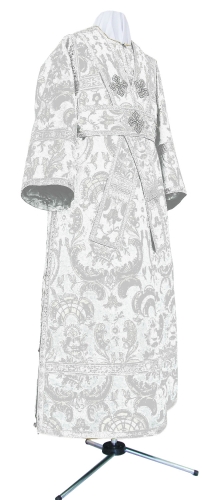 Subdeacon vestments - metallic brocade BG2 (white-silver)