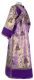 Subdeacon vestments - Vase metallic brocade BG4 (violet-gold) (back) with velvet inserts, Standard design