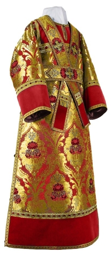 Subdeacon vestments - metallic brocade BG4 (red-gold)