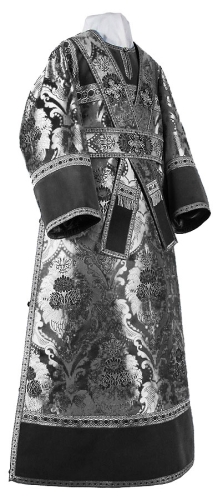 Subdeacon vestments - metallic brocade BG4 (black-silver)