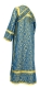 Subdeacon vestments - Arkhangelsk rayon brocade S2 (blue-gold) back, Economy design