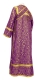 Subdeacon vestments - Arkhangelsk rayon brocade S2 (violet-gold) back, Economy design