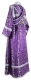 Subdeacon vestments - Arkhangelsk rayon brocade S2 (violet-silver) (back), Economy design