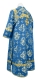 Subdeacon vestments - Kostroma rayon brocade S3 (blue-gold) back, Standard design