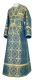 Subdeacon vestments - Zlatoust rayon brocade S3 (blue-gold), Standard design