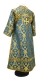 Subdeacon vestments - Korona rayon brocade S3 (blue-gold) back, Standard design