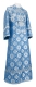 Subdeacon vestments - Myra Lycea rayon brocade S3 (blue-silver), Standard design