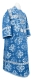 Subdeacon vestments - Kostroma rayon brocade S3 (blue-silver), Standard design