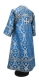 Subdeacon vestments - Korona rayon brocade S3 (blue-silver) back, Standard design