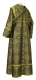 Subdeacon vestments - Shouya rayon brocade S3 (black-gold) back, Standard design