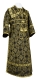 Subdeacon vestments - Altaj rayon brocade S3 (black-gold), Standard design