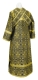 Subdeacon vestments - Nicea rayon brocade S3 (black-gold) back, Economy design