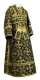 Subdeacon vestments - Soloun rayon brocade S3 (black-gold), Standard design