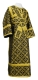 Subdeacon vestments - Ostrozh rayon brocade S3 (black-gold), Standard design