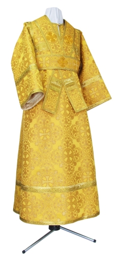 Subdeacon vestments - rayon brocade S3 (yellow-gold)
