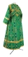 Subdeacon vestments - Iveron rayon brocade S3 (green-gold) (back), Standard cross design