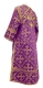 Subdeacon vestments - Soloun rayon brocade S3 (violet-gold) back, Standard design