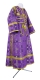 Subdeacon vestments - Iveron rayon brocade S3 (violet-gold) (back), Standard cross design