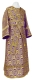 Subdeacon vestments - Floral Cross rayon brocade S3 (violet-gold), Standard design