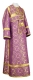 Subdeacon vestments - Vasilia rayon brocade S3 (violet-gold), Standard design