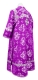 Subdeacon vestments - Kostroma rayon brocade S3 (violet-silver) back, Standard design