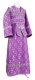 Subdeacon vestments - Petrograd rayon brocade S3 (violet-silver) (back), Standard cross design