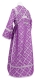 Subdeacon vestments - Ostrozh rayon brocade S3 (violet-silver) back, Standard design