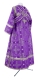 Subdeacon vestments - Iveron rayon brocade S3 (violet-silver) (back), Standard cross design