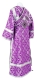 Subdeacon vestments - Ostrozh rayon brocade S3 (violet-silver) (back), Economy design