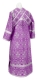 Subdeacon vestments - Nicea rayon brocade S3 (violet-silver) back, Economy design