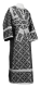 Subdeacon vestments - Ostrozh rayon brocade S3 (black-silver), Standard design