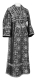 Subdeacon vestments - Salim rayon brocade S3 (black-silver), Standard design