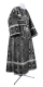 Subdeacon vestments - rayon brocade S3 (black-silver)