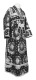 Subdeacon vestments - Nativity Star rayon brocade S3 (black-silver), Standard design