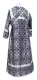 Subdeacon vestments - Nicea rayon brocade S3 (black-silver) (back), Economy design