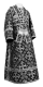 Subdeacon vestments - Soloun rayon brocade S3 (black-silver), Standard design
