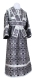 Subdeacon vestments - Nicea rayon brocade S3 (black-silver) (back), Economy design