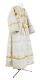 Subdeacon vestments - Iveron rayon brocade S3 (white-gold), Standard cross design